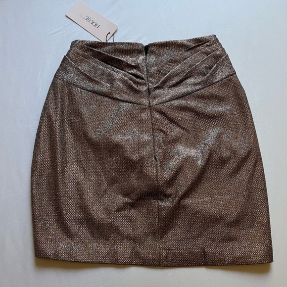 House of CB Shaker bronze mini skirt BNWT XS - Picture 2 of 5